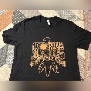 Western roam free thunderbird black short sleeve